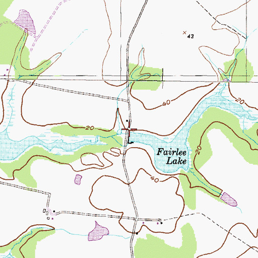 Topographic Map of Bacchus Mill (historical), MD
