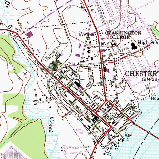 Topographic Map of Bethel African Methodist Episcopal Church, MD