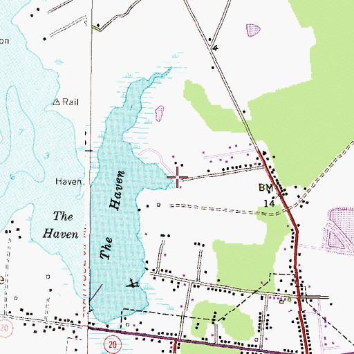 Topographic Map of Coleman Wharf (historical), MD