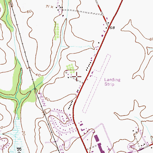 Topographic Map of Crestview, MD