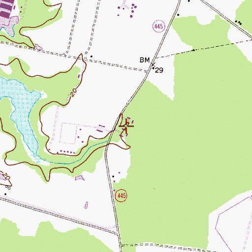 Topographic Map of Delta Heights, MD