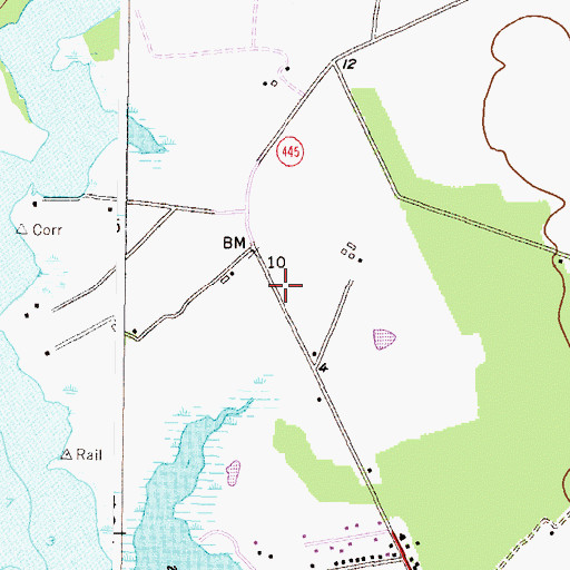 Topographic Map of Denbigh (historical), MD