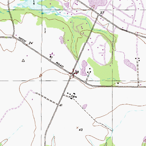 Topographic Map of Diehls Cross Roads, MD