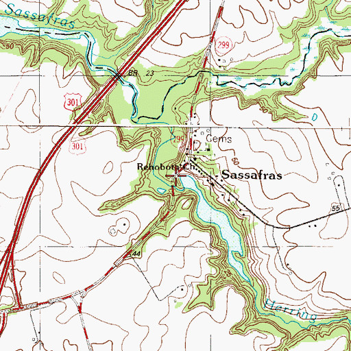 Topographic Map of Drakes Mill (historical), MD