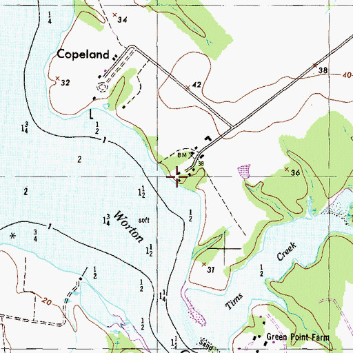 Topographic Map of Gales Wharf, MD