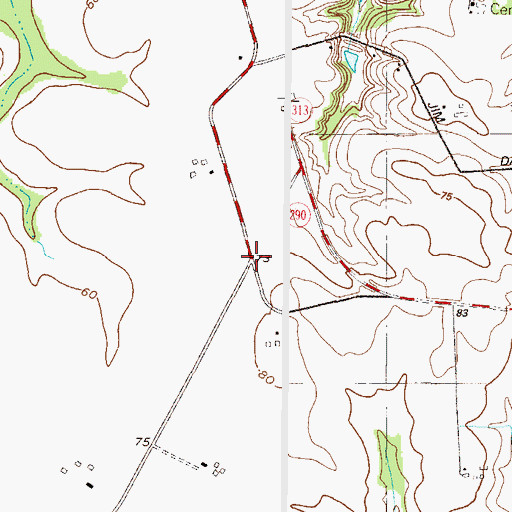 Topographic Map of Irelands Corner, MD