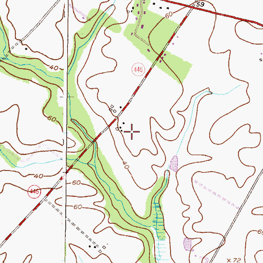 Topographic Map of Kent County Farm (historical), MD