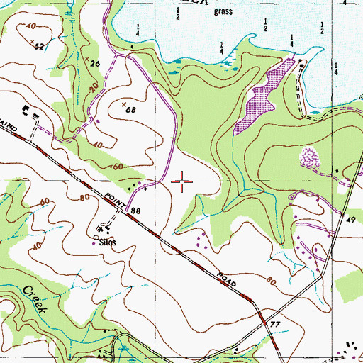 Topographic Map of Kentfield, MD