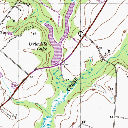 Topographic Map of Lakeview Mennonite Church, MD