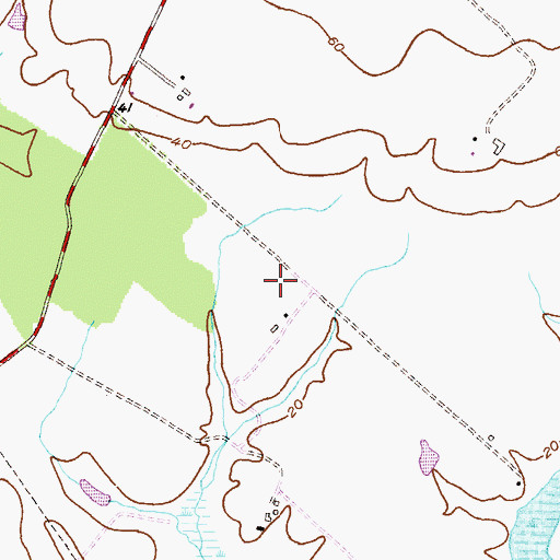 Topographic Map of Langford Farm, MD