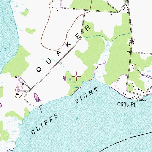 Topographic Map of Langfords Bay, MD
