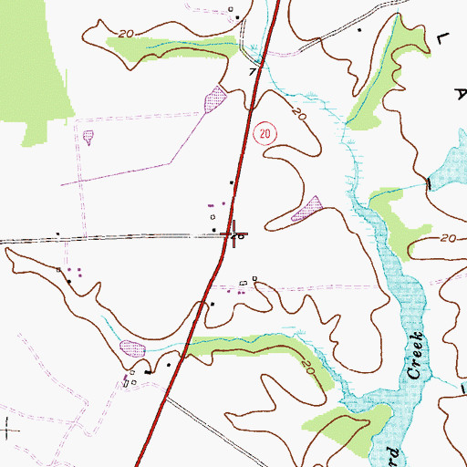 Topographic Map of Reeses Corner, MD