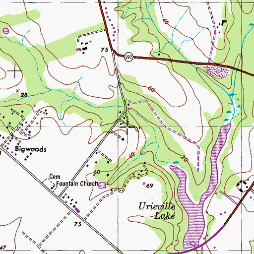 Topographic Map of Runnymeade Estates, MD