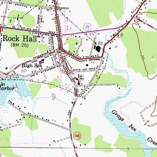 Topographic Map of Saint Johns Catholic Church, MD