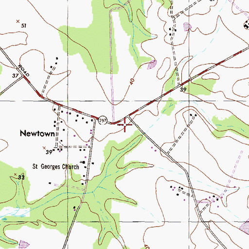 Topographic Map of School Number 1 (historical), MD