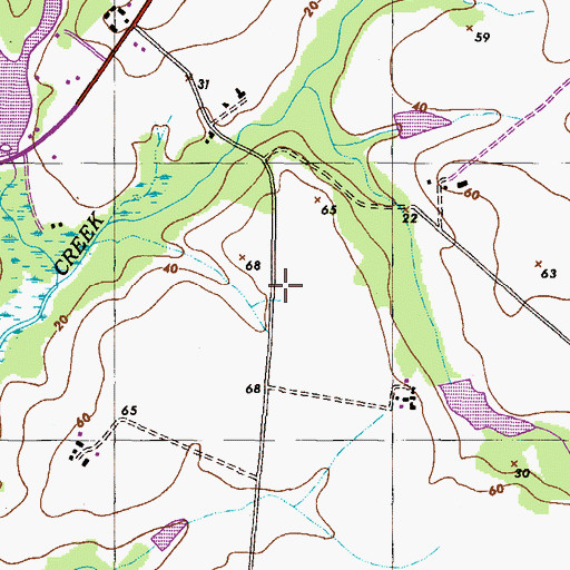 Topographic Map of School Number 4 (historical), MD