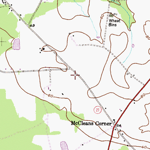Topographic Map of School Number 4 (historical), MD