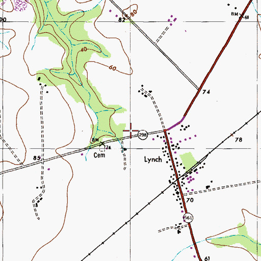 Topographic Map of School Number 5 (historical), MD