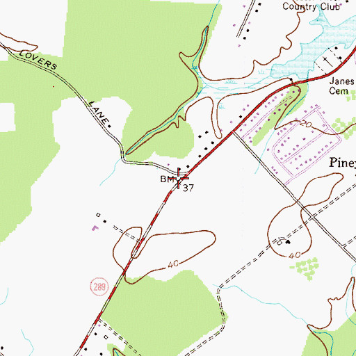 Topographic Map of School Number 8 (historical), MD