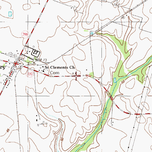 Topographic Map of School Number 8 (historical), MD