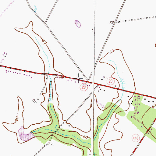 Topographic Map of School Number 9 (historical), MD