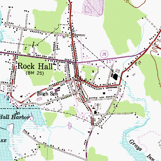 Topographic Map of School Number 10 (historical), MD