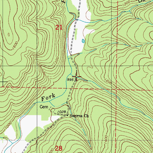 Topographic Map of Pack Hollow, AR