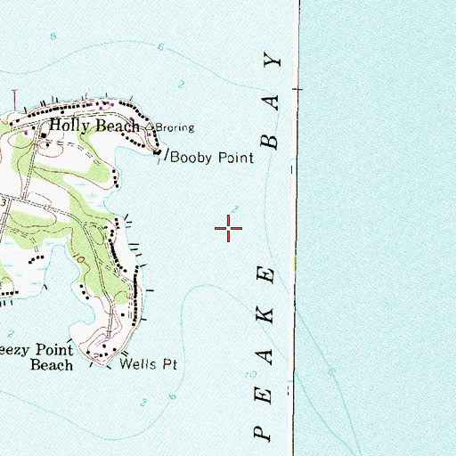 Topographic Map of Booby Island (historical), MD