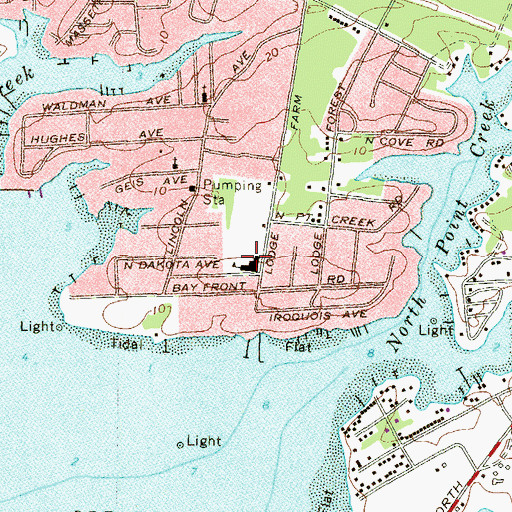 Topographic Map of Chesapeake Terrace Elementary School, MD