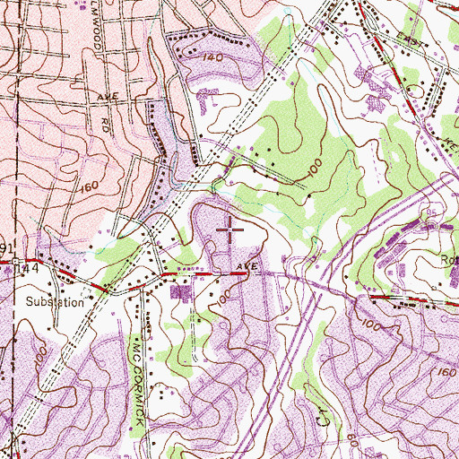 Topographic Map of Daybreak Estates, MD