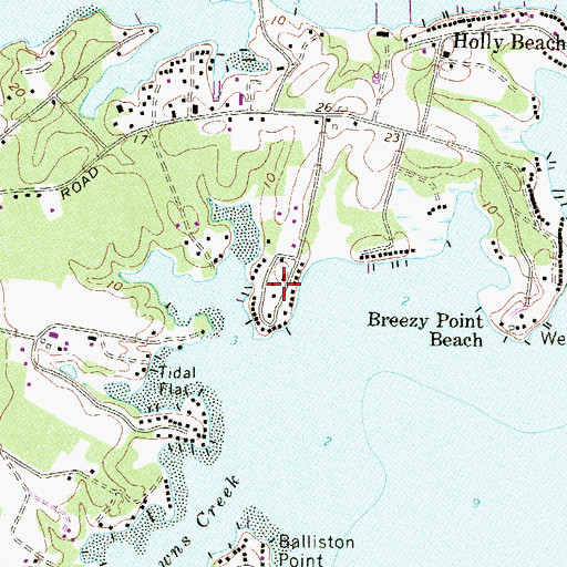 Topographic Map of Eagle Nest, MD