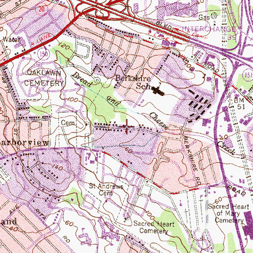 Topographic Map of Eastpoint, MD