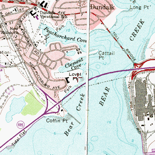 Topographic Map of Fleming Park, MD