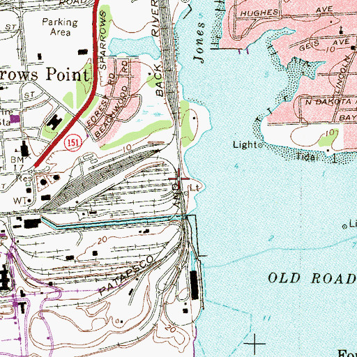 Topographic Map of Hathaway Island (historical), MD