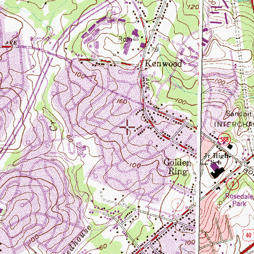 Topographic Map of High Point, MD