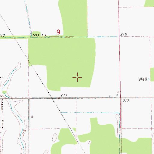 Topographic Map of Marland Swamp (historical), AR
