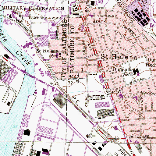 Topographic Map of Pentecostal Church of God, MD