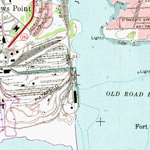Topographic Map of Penwood Park (historical), MD