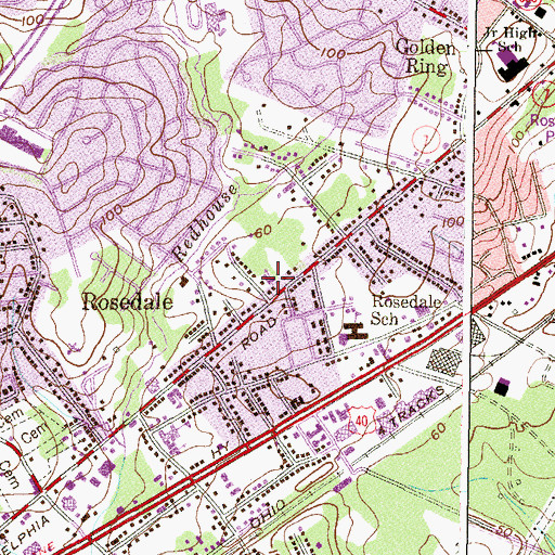 Topographic Map of Prince of Peace Lutheran Church, MD