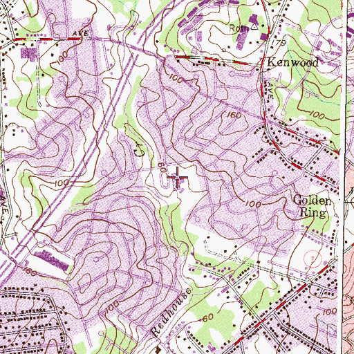 Topographic Map of Red House Run Elementary School, MD
