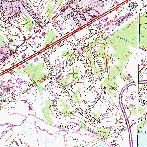 Topographic Map of Rosedale Terrace, MD