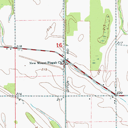 Topographic Map of Abston Wynne School (historical), AR