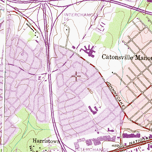 Topographic Map of Westview Park, MD