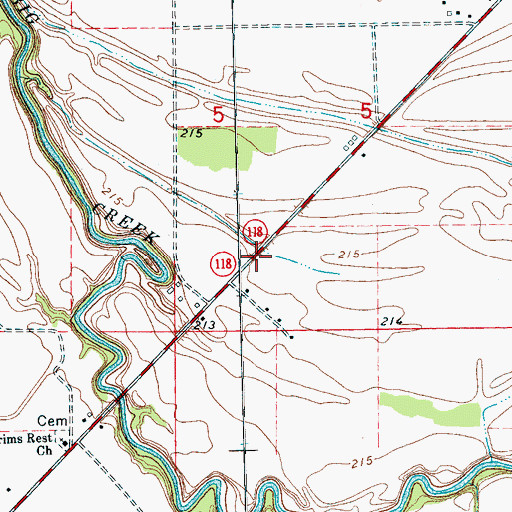 Topographic Map of Lencross Church (historical), AR