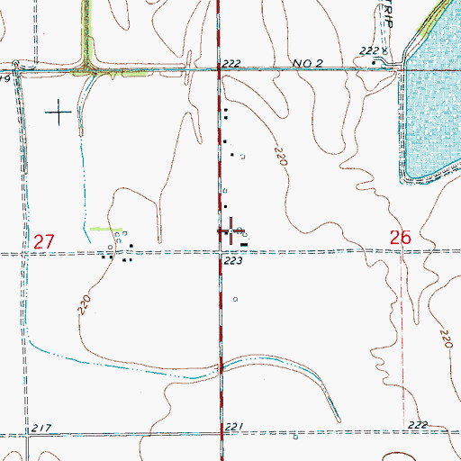 Topographic Map of Bell School (historical), AR