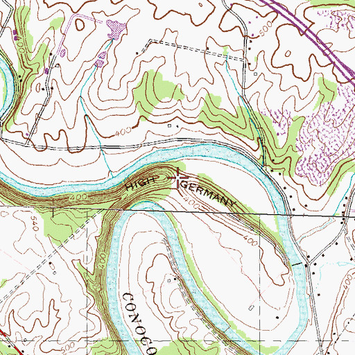 Topographic Map of High Germany, MD