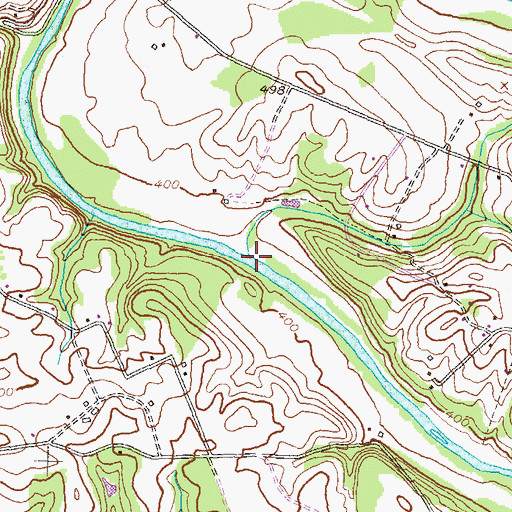 Topographic Map of Rush Run, MD
