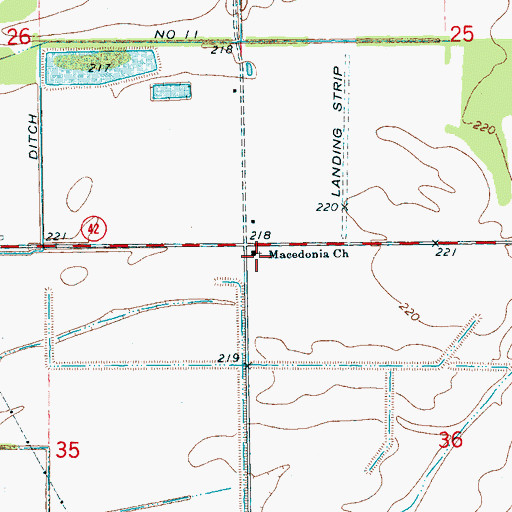 Topographic Map of Patterson School (historical), AR
