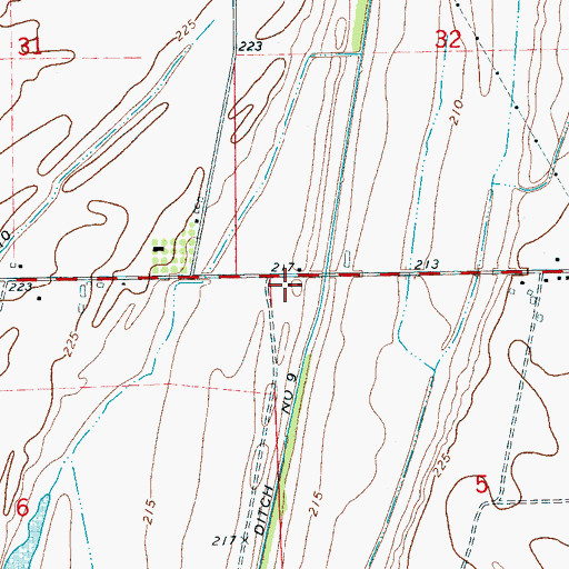 Topographic Map of Carruth School (historical), AR