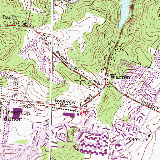 Topographic Map of Epworth United Methodist Church, MD